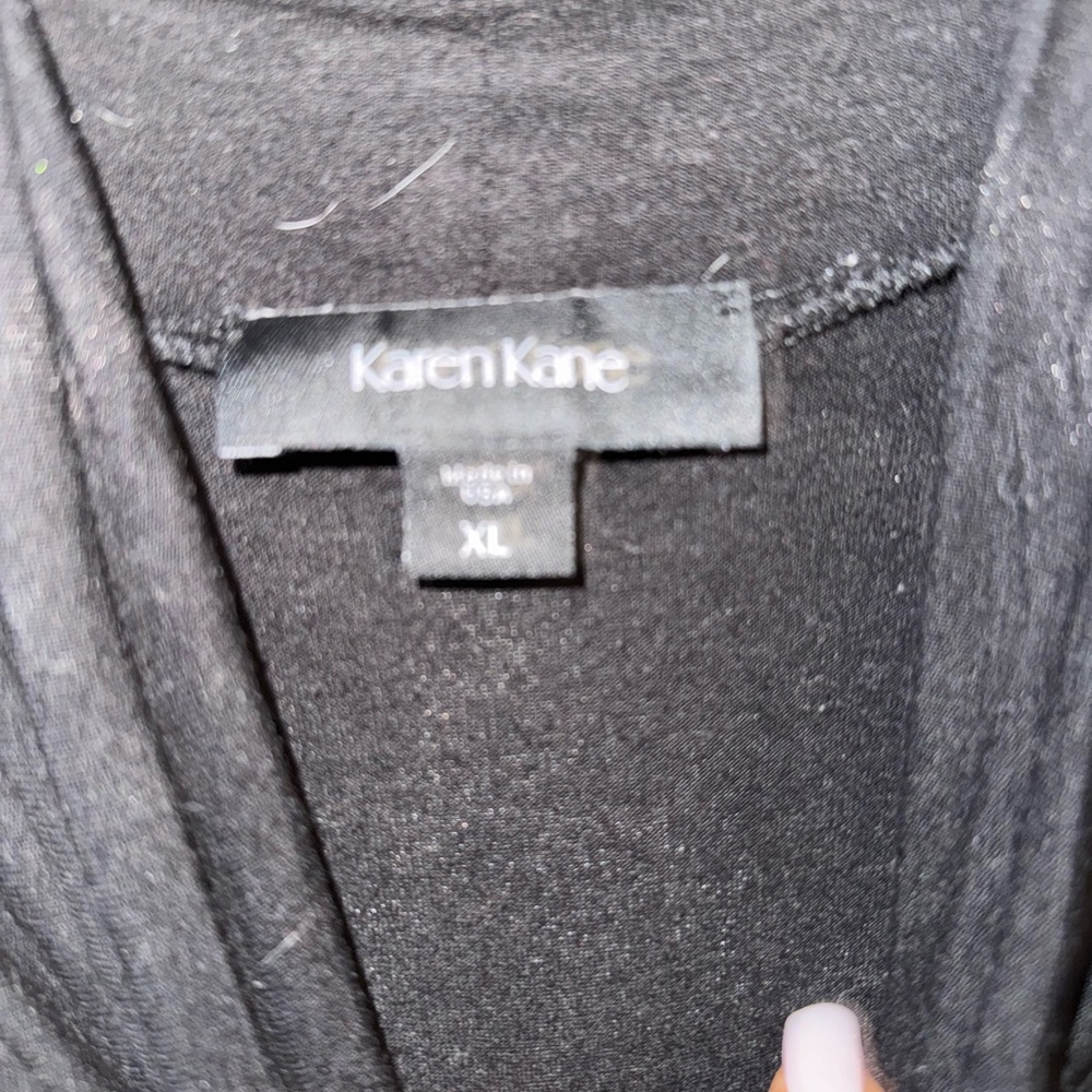 Karen Kane Black Shirred Sleeve Turtleneck Top Size XL - Picture 7 of 7